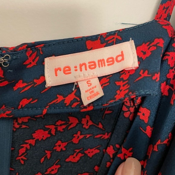 Renamed | Floral Midi Dress with Slit (S) - Picture 2 of 3